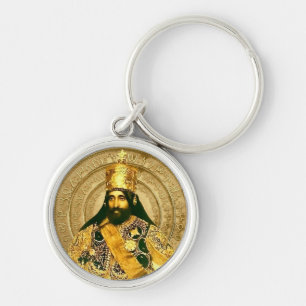 Porte-clés Lion de Juda Jah Armée Haile Selassie Rasta Racine