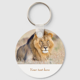 Porte-clés Lion en Afrique faune Big Cat texte personnalisé