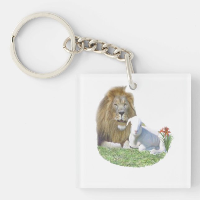 Porte-clés Lion et agneau (Devant)