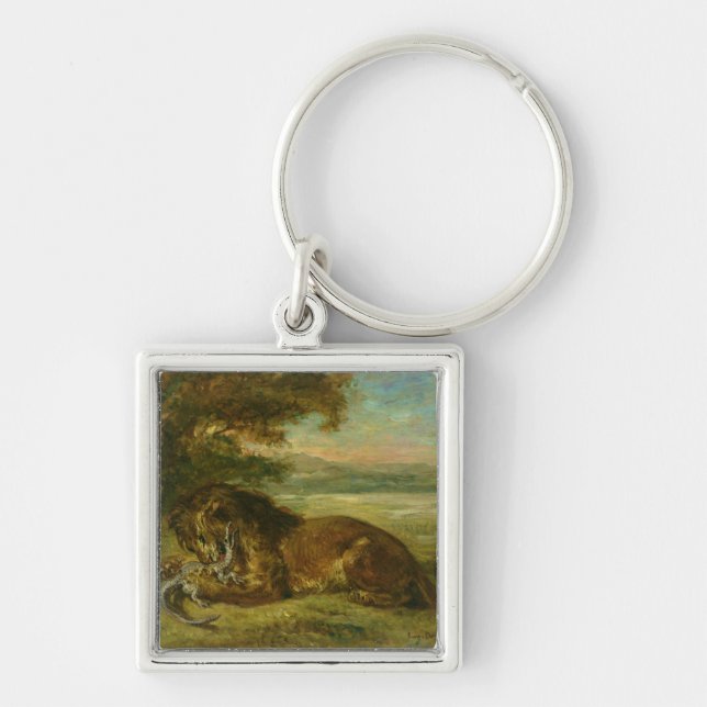 Porte-clés Lion et alligator, 1863 (Devant)