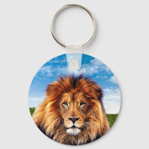 Porte-clés Lion le roi de la forêt