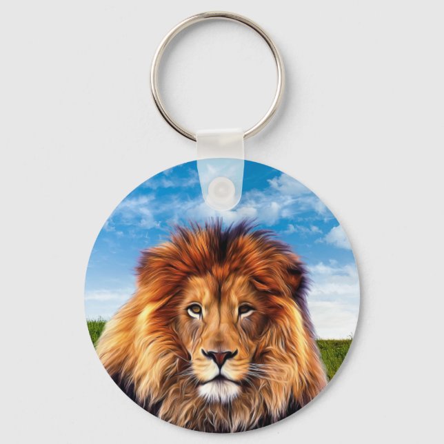 Porte-clés Lion le roi de la forêt (Recto)