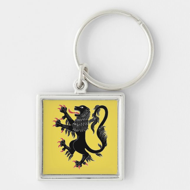 Porte-clés Lion Rampant Sable (Devant)