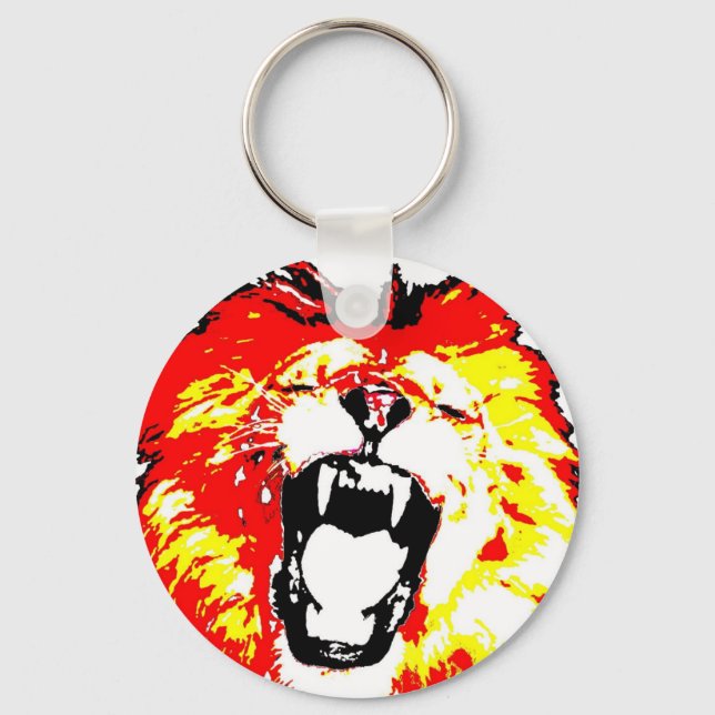 Porte-clés Lion Roaring (Recto)