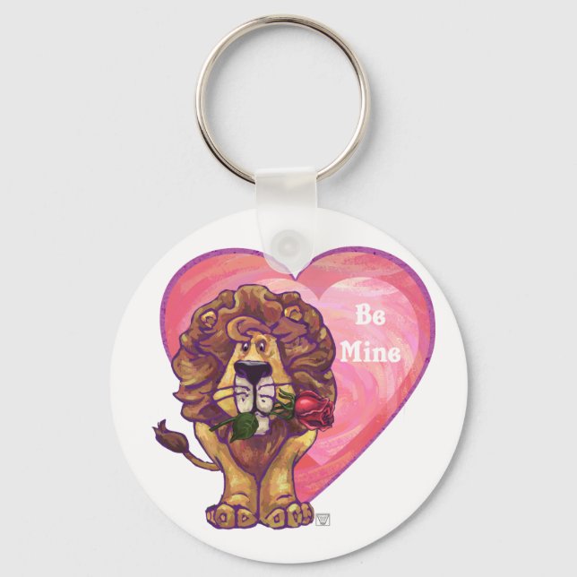 Porte-clés Lion Saint Valentin (Recto)