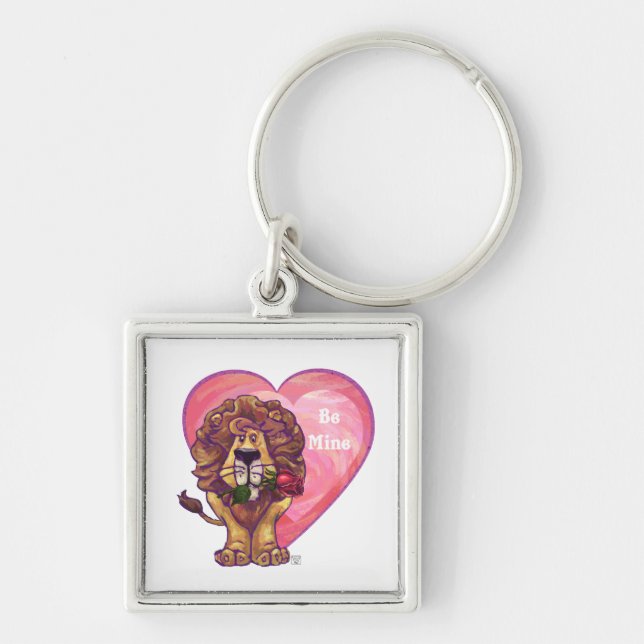 Porte-clés Lion Saint Valentin (Devant)