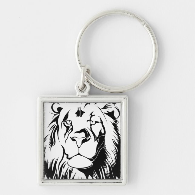 Porte-clés Lion Tribal 002 (Devant)