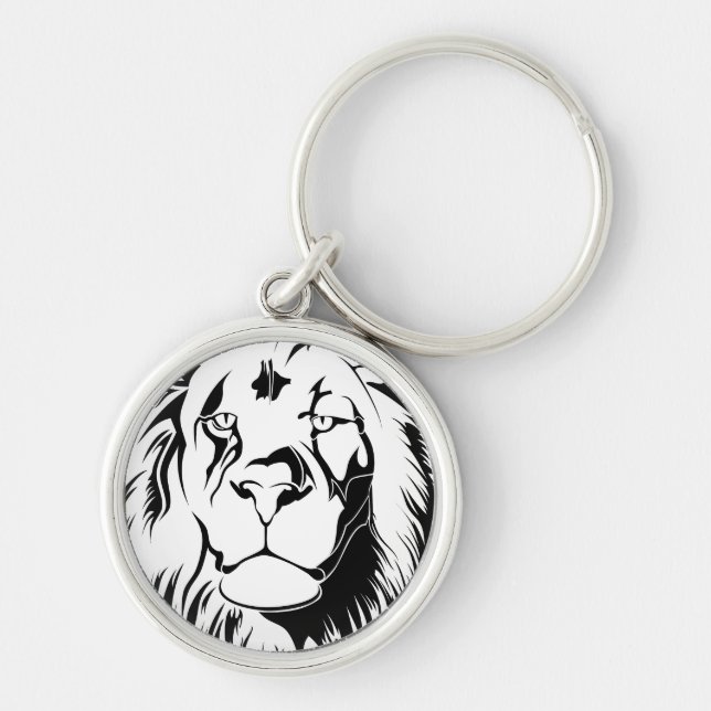 Porte-clés Lion Tribal 002 (Devant)