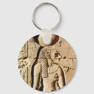 Porte-clés Lionne de Sekhmet hiéroglyphique