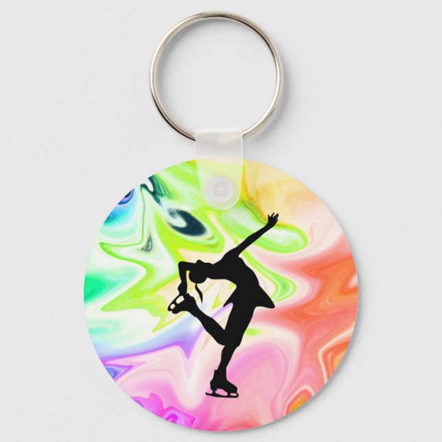 PORTE-CLÉS LIQUID RAINBOW & SKATER (Recto)