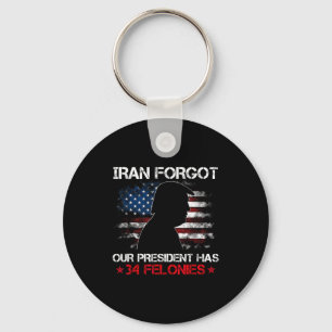 Porte-clés L'Iran a oublié que le président a 34 crimes et dé