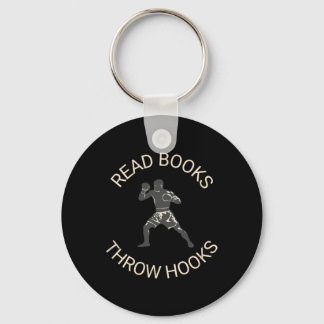 Porte-clés Lire Livres Lancer Hooks Boxe Literacy Shirt