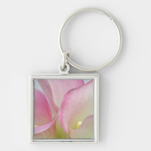 Porte-clés Lis calla roses (Devant)