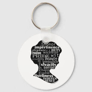 Porte-clés Lisez la camée de Jane Austen