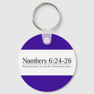 Porte-clés Lisez les numéros bibliques 6:24-26