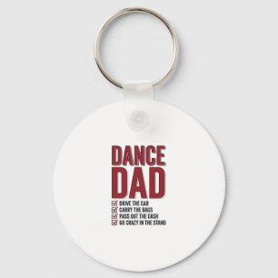 Porte-clés Liste de contrôle Dance Dad Design de gravure vint