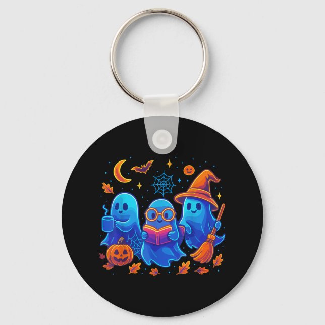 Porte-clés Little Ghost Café Tee, Saison Éffrayante Ghost Rea (Recto)
