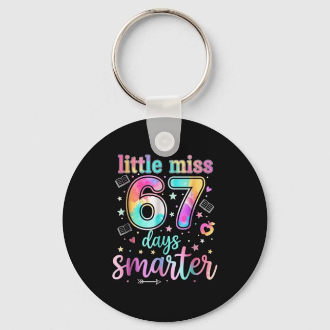 Porte-clés Little Miss 67 Days Smarter 67 Days Of School Six  (Recto)