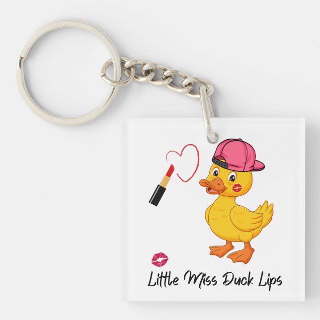 Porte-clés "Little Miss Duck Lips" (Devant)
