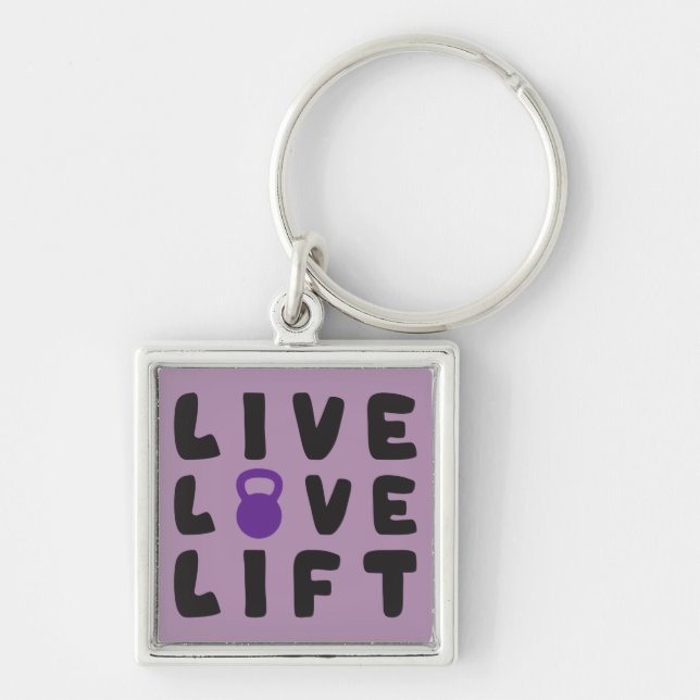 Porte-clés Live, Amour, Fitness Lift (Devant)