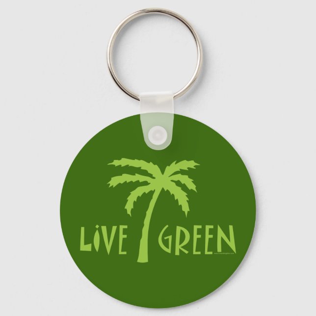 Porte-clés Live Green Palm Tree De l'environnement (Recto)
