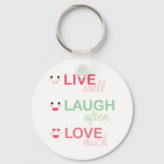 Porte-clés Live Laugh Love