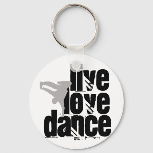 Porte-clés Live, Love, Dance