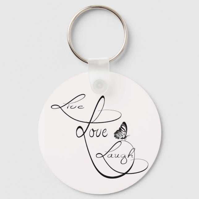 Porte-clés Live love Laugh (Recto)
