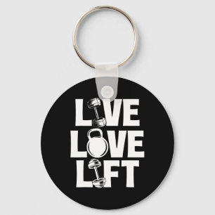 Porte-clés Live Love Lift - Gymnase d'entraînement Poids Body