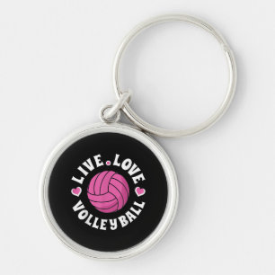 Porte-clés Live Love Volleyball Pour Femmes Filles Volleyball