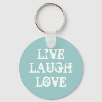 Live rire porte - clé d'amour avec une citation in