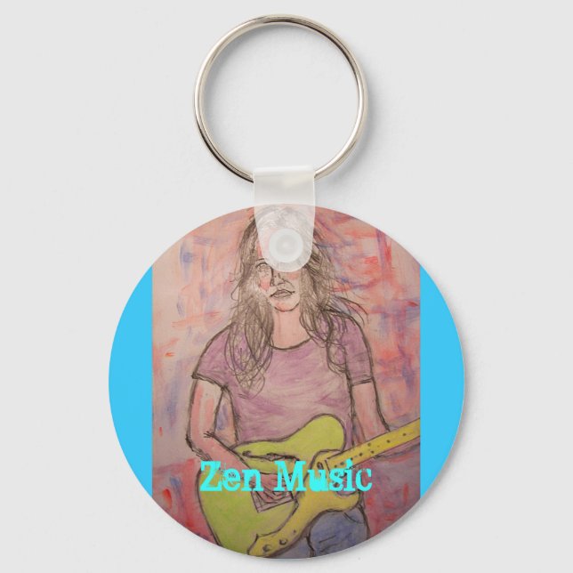 Porte-clés Live Zen Music Girl Sketch (Recto)