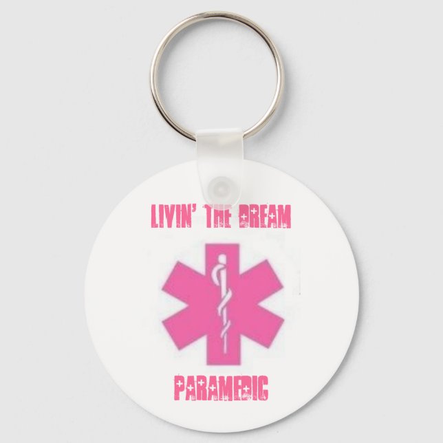 Porte-clés Livin' the dream -Paramedic (Recto)
