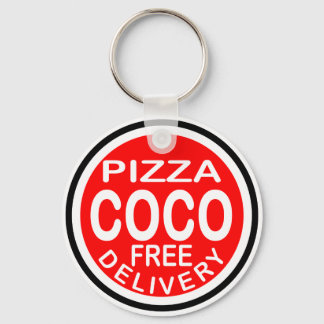 Porte-clés Livraison de pizza Coco
