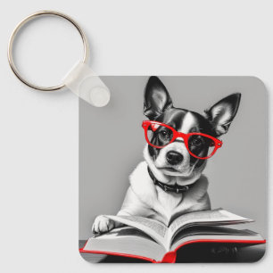 Porte-clés Livre de lecture de chien
