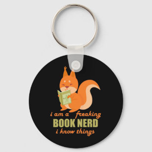 Porte-clés Livre Nerd écureuil