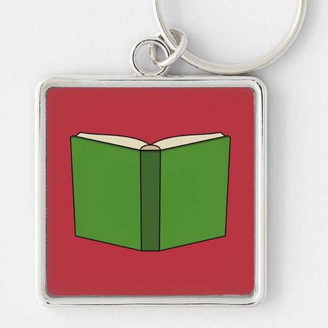 Porte-clés Livre vert de dessin (Devant)