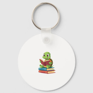 Porte-clés Livres de lecture de tortues adorables (2)