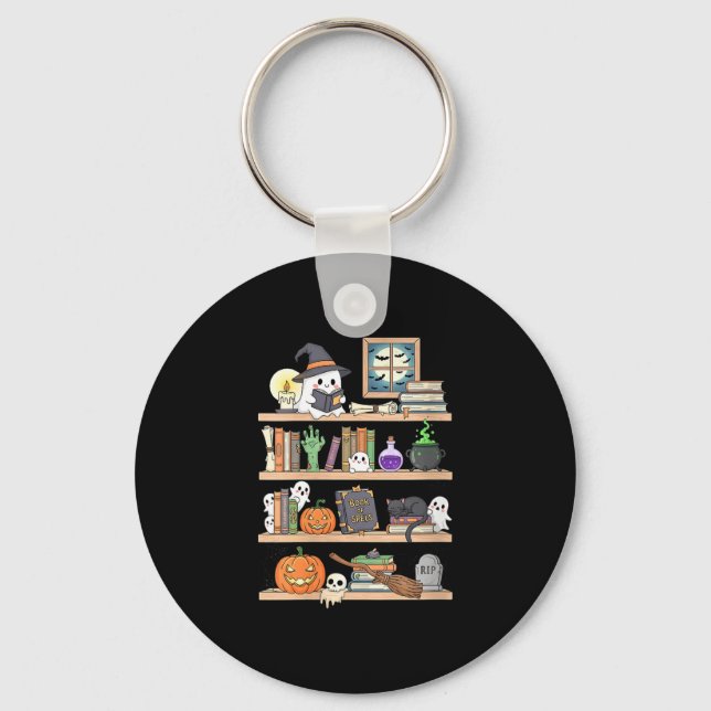 Porte-clés Livres Halloween femmes fantôme  (Recto)