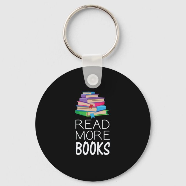 Porte-clés Livres - Lire plus de livres (Recto)