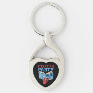 Porte-clés Livres - The Librarian Party Book Lover Cadeau