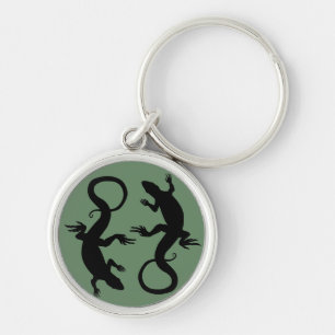 Porte-clés Lizard Art Porte - clé Cool Retro Reptile Art Cade