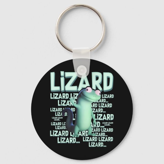 Porte-clés Lizard Lizard Lizard Lizard Funny Weirdcore meme V (Recto)