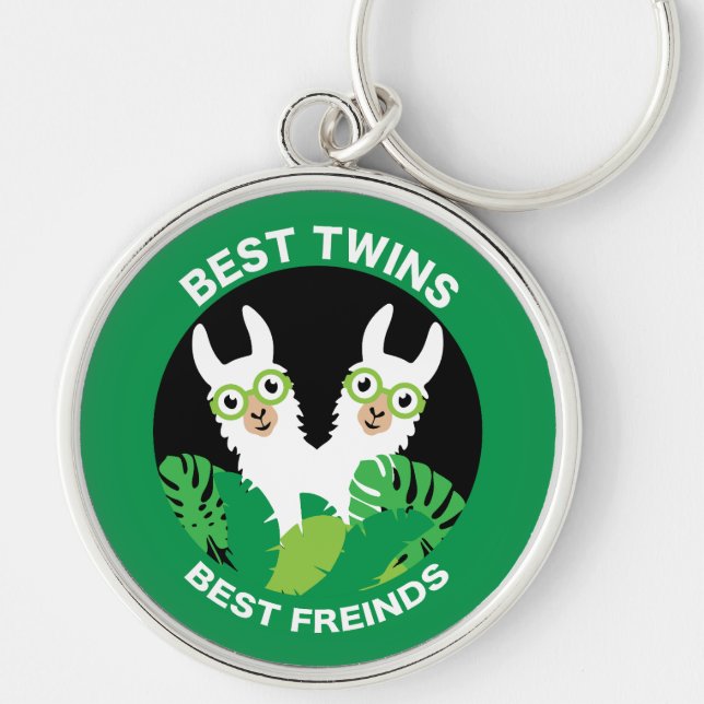 Porte-clés Llama Alpaca Twins (Devant)