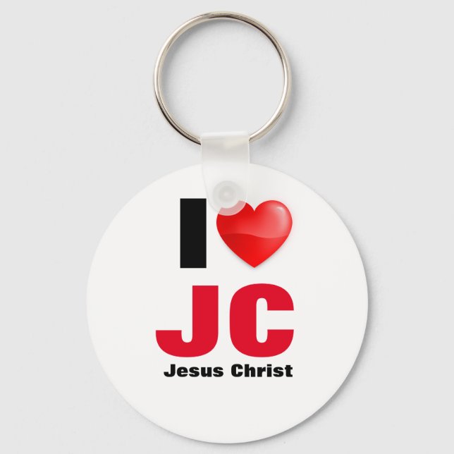 Porte-clés Llaver I love Jesus Christ (Recto)