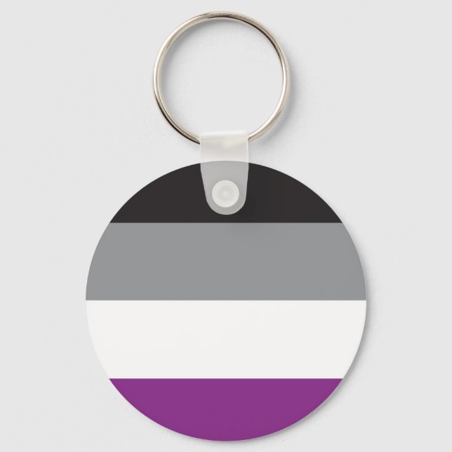Porte-clés Llavero Bandera Asexuel - L'amour est l'amour (Recto)