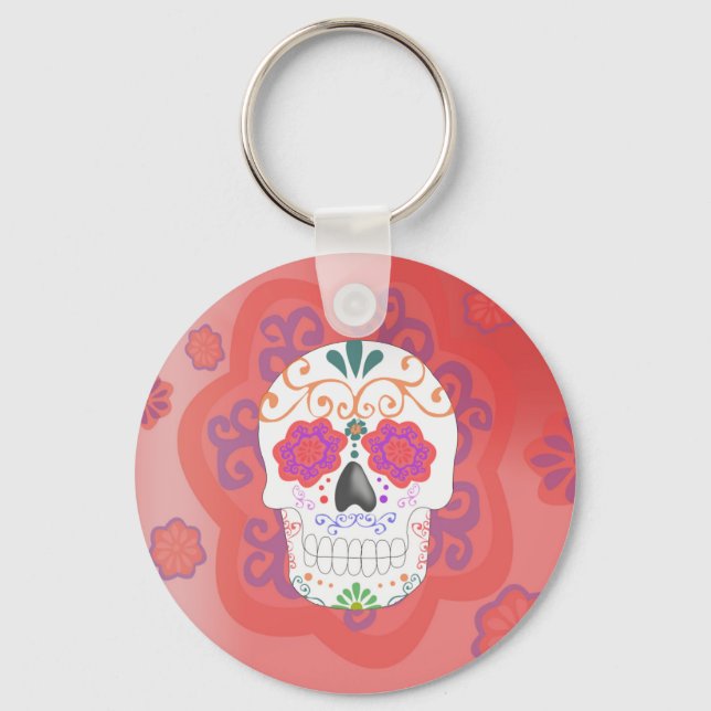 Porte-clés Llavero de calavera mexicana (Recto)