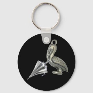 Porte-clés Llavero de pelícano con paragüas