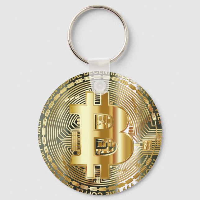 Porte-clés llavero élégante bitcoin (Recto)