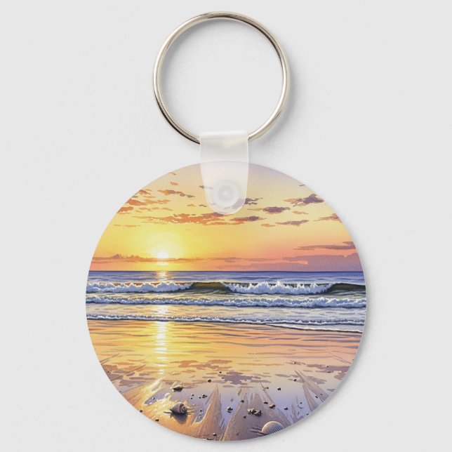 Porte-clés Llavero paisaje de playa  (Recto)